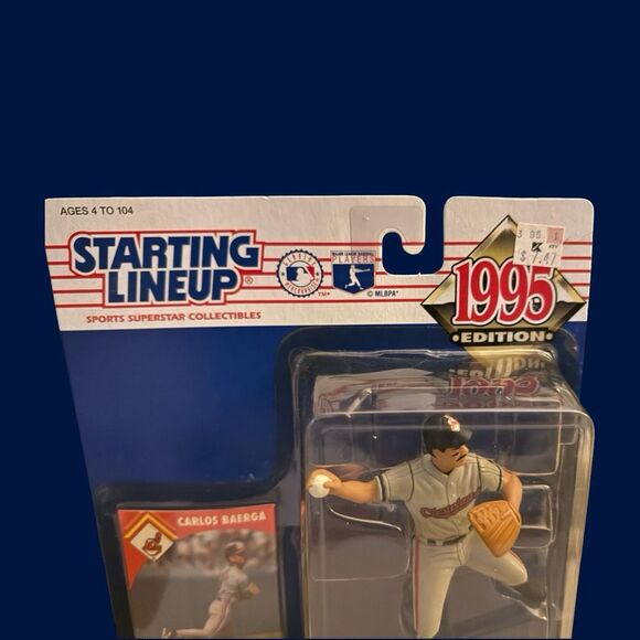 Sealed Vintage 1995 MLB Starting Lineup Carlos Baegra Cleveland Indians Figure - Picture 2 of 8